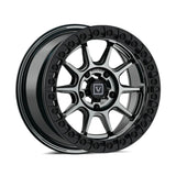 Valor Offroad V18 Beadlock UTV Wheel - Hyper Black