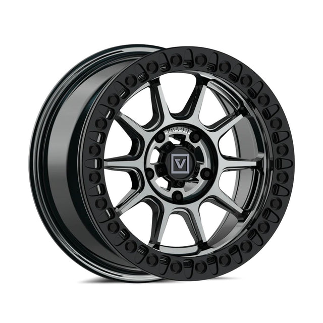Valor Offroad V18 Beadlock UTV Wheel - Hyper Black