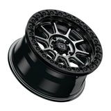 Valor Offroad V18 Beadlock UTV Wheel - Hyper Black