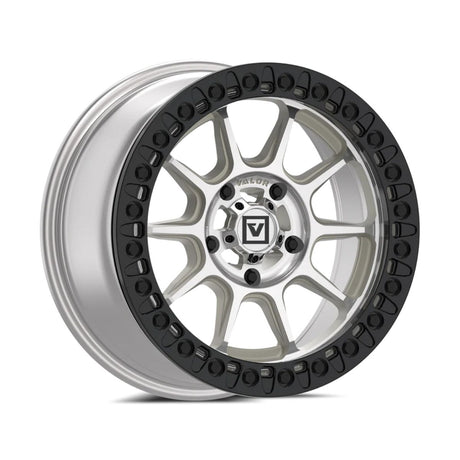 Valor Offroad V18 Beadlock UTV Wheel - Raw Machined