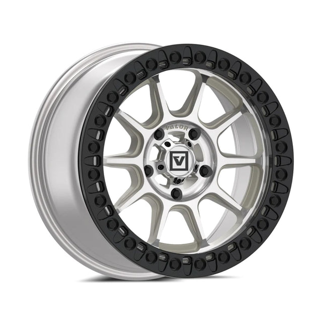 Valor Offroad V18 Beadlock UTV Wheel - Raw Machined