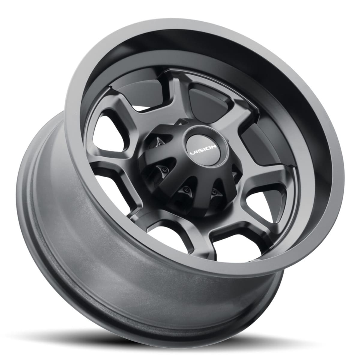 Vision Wheel 4 Lug 415 Bomb - Matte Black