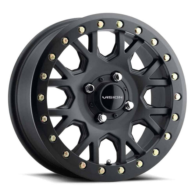 Vision Wheel 4 Lug GV8BL Invader Beadlock - Satin Black