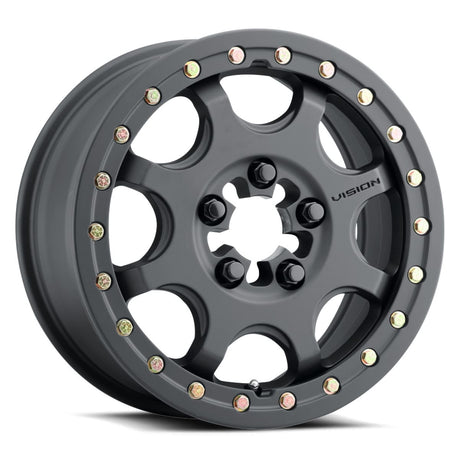 Vision Wheel 5 Lug 351BL Flow UTV Beadlock - Satin Black