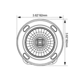 Vision X 3.7″ Optimus Round 15º Amber Halo Light Kit