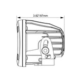 Vision X 3.7" Optimus Round 15º White Halo Light Kit