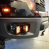 Vision X 3" Optimus Square 15º Amber LED Light Kit