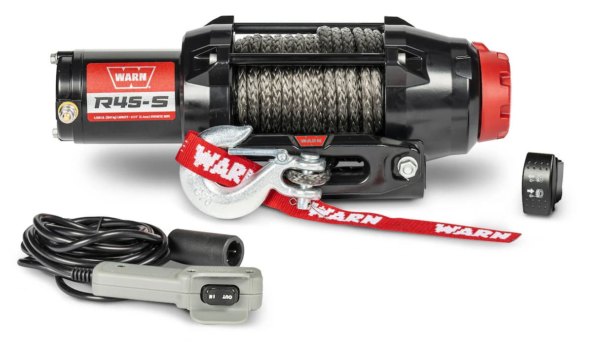 Warn 110040 R-Series 4500 lb Synthetic Rope Winch