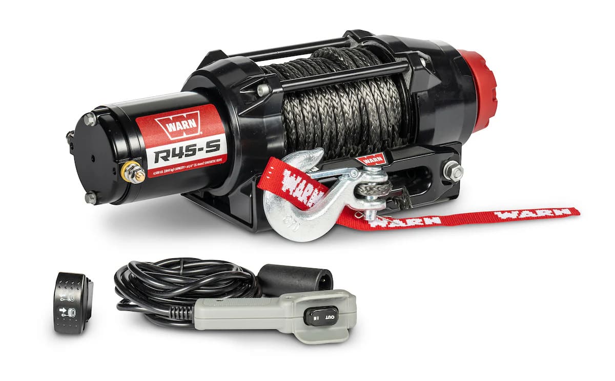 Warn 110040 R-Series 4500 lb Synthetic Rope Winch