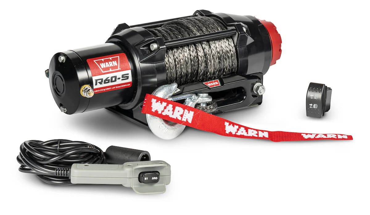 Warn 110060 R-Series 6000 lb Synthetic Rope Winch