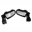WD Electronics 1.75"-2" Round Tube Clamp Aluminum Side Mirror Set