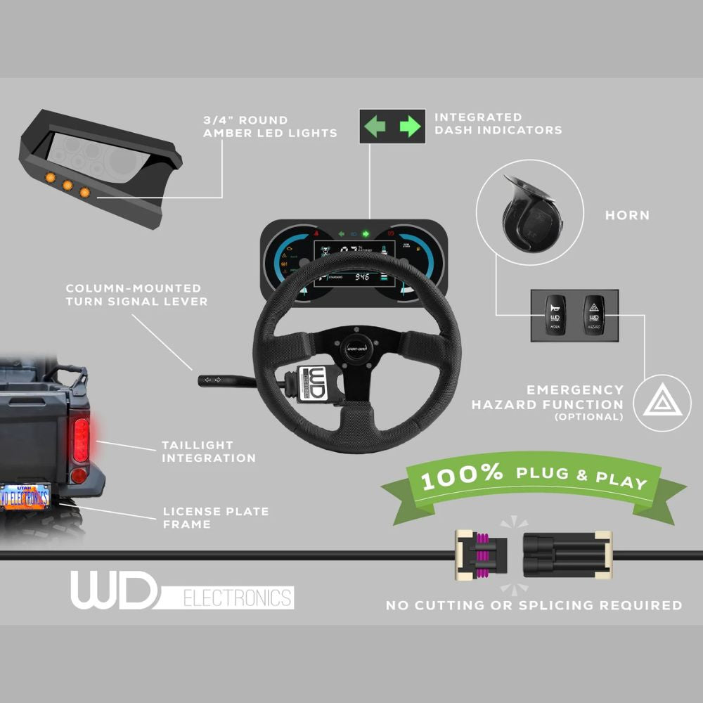 WD Electronics '18+ Polaris General Front Turn Signal Kit