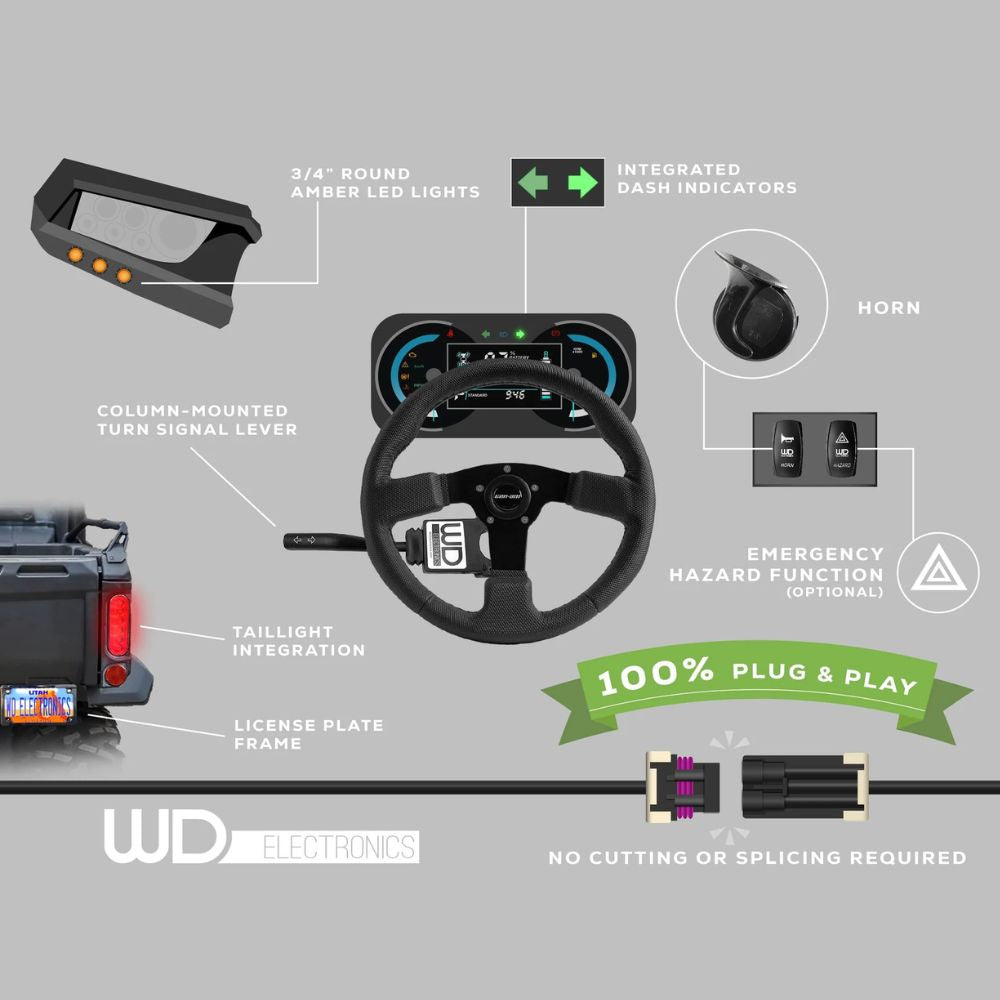 WD Electronics '19+ Yamaha Wolverine X2 Front Turn Signal Kit