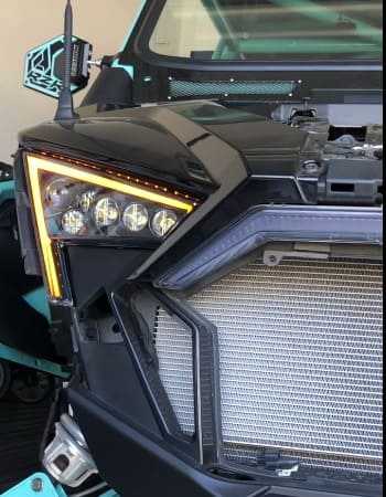 WD Electronics Polaris RZR Pro Headlights with Harness
