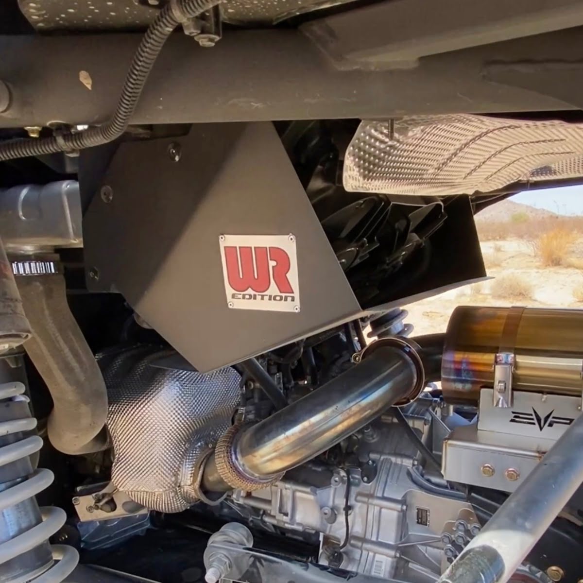 Weller Racing Can-Am Maverick R Transmission Cooler Fan Shield Kit