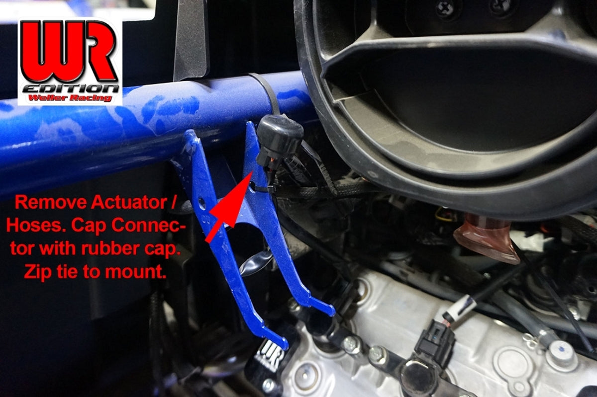 Weller Racing Yamaha YXZ1000R Air Injection Block Off Plate Kit - WR Edition 