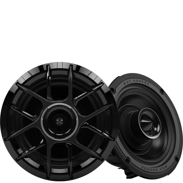 Wet Sounds Zero Series 6.5-inch High-Output Component Style Coaxial Speakers - Black