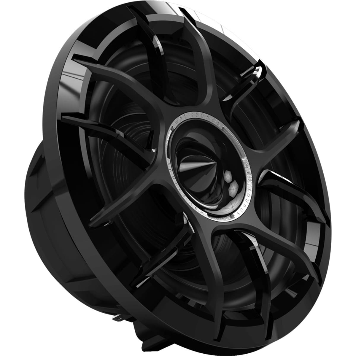 Wet Sounds Zero Series 6.5-inch High-Output Component Style Coaxial Speakers - Black