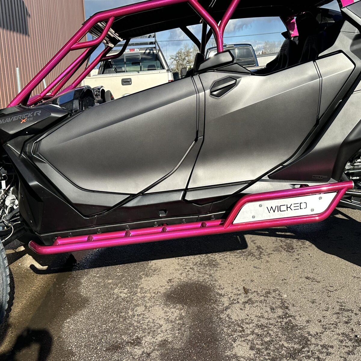 Wicked Fab Works Can-Am Maverick R Rock Sliders - 4 Seat
