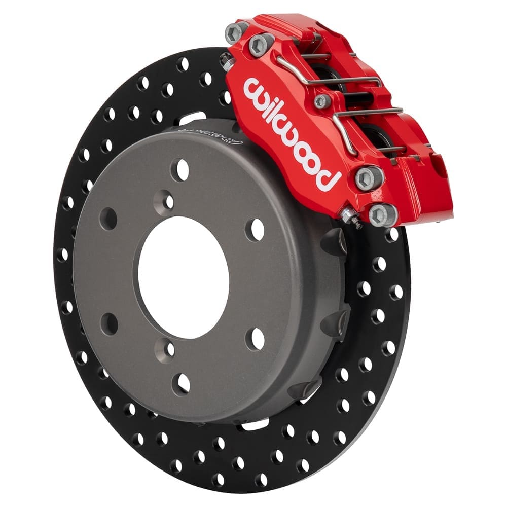 Wilwood '24 Can-Am Maverick R Front Drilled Steel Brake Kit - Red