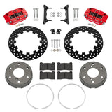 Wilwood '24 Can-Am Maverick R Front Drilled Steel Brake Kit - Red