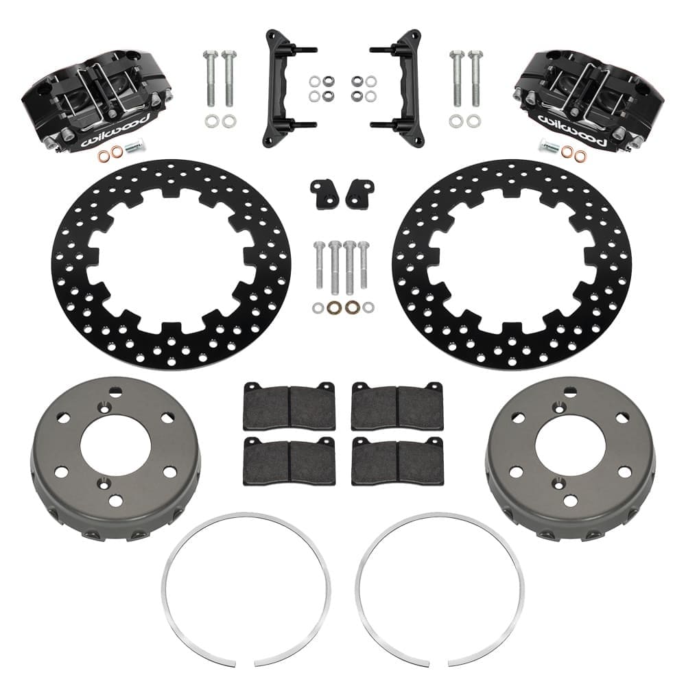 Wilwood Can-Am Maverick R Front Drilled Steel Brake Kit - Black