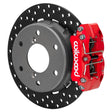 Wilwood Can-Am Maverick R NDPR Rear UTV Drilled Steel Brake Kit - Red