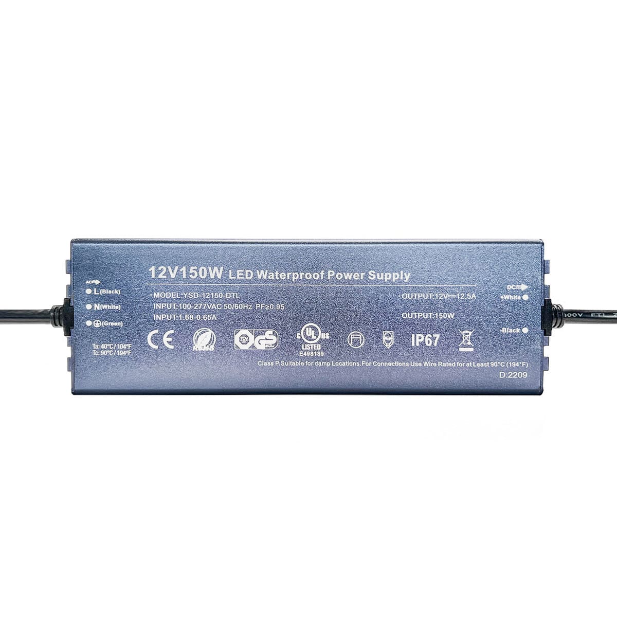 XK Glow 150W Waterproof AC Power Adapter