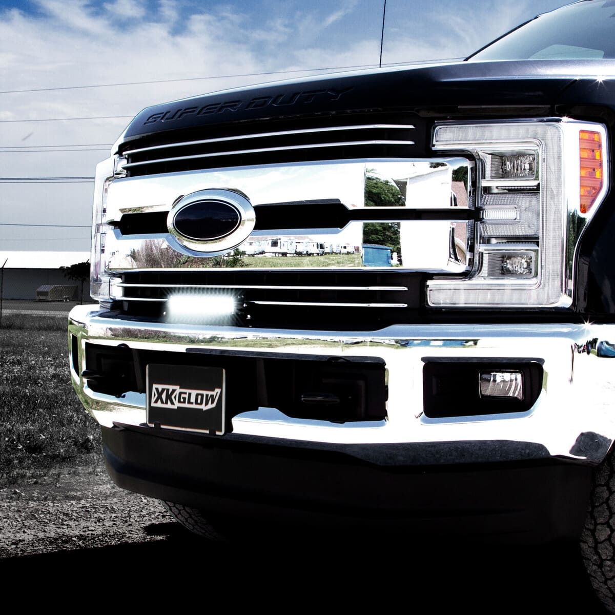 XK Glow 2-in-1 White & Green LED Light Bar