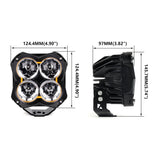 XK Glow 5" 48W Spot Beam Offroad Cube Lights - 2PC
