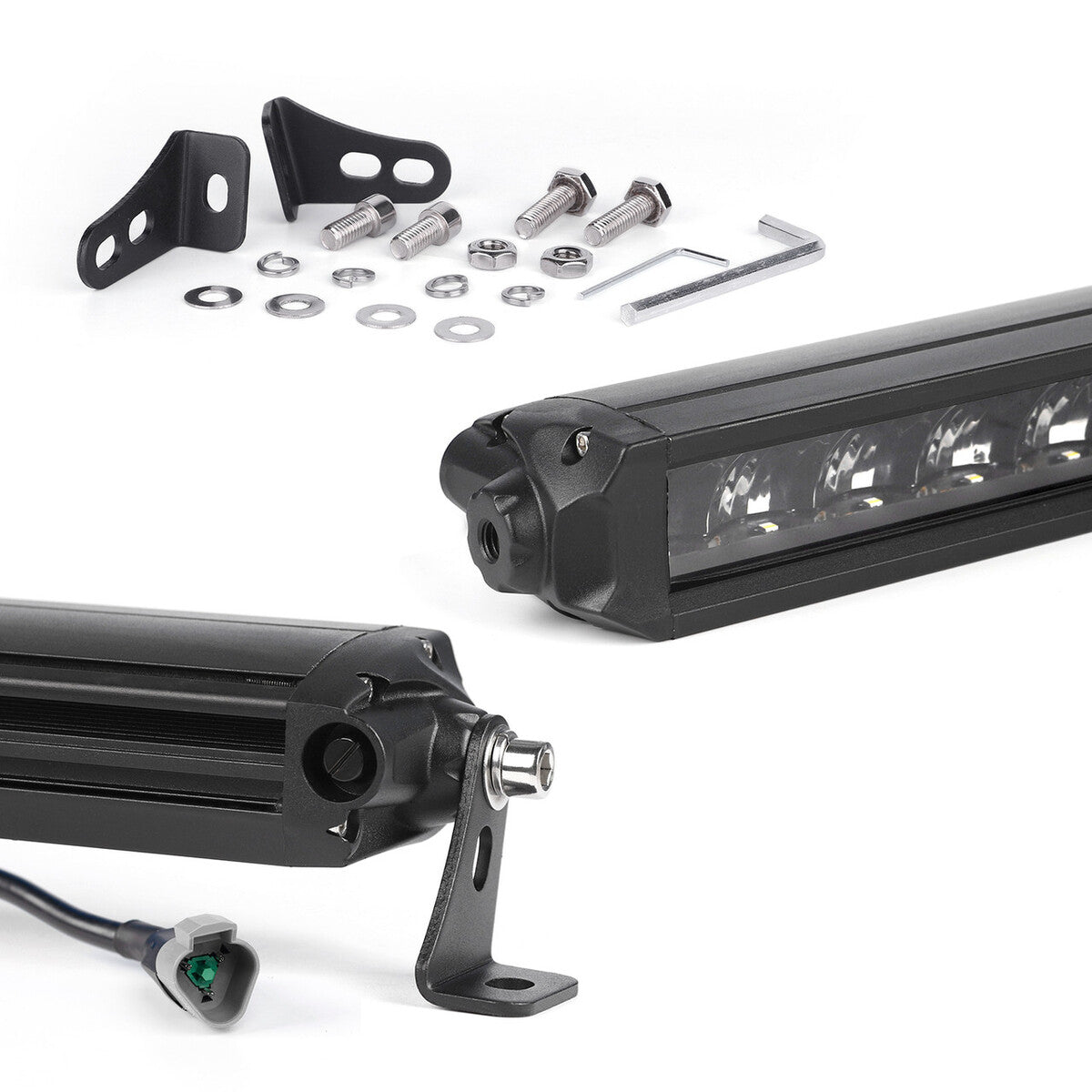 XK Glow 6"-10" Fog & Strobe LED Razor SAE Light Bar