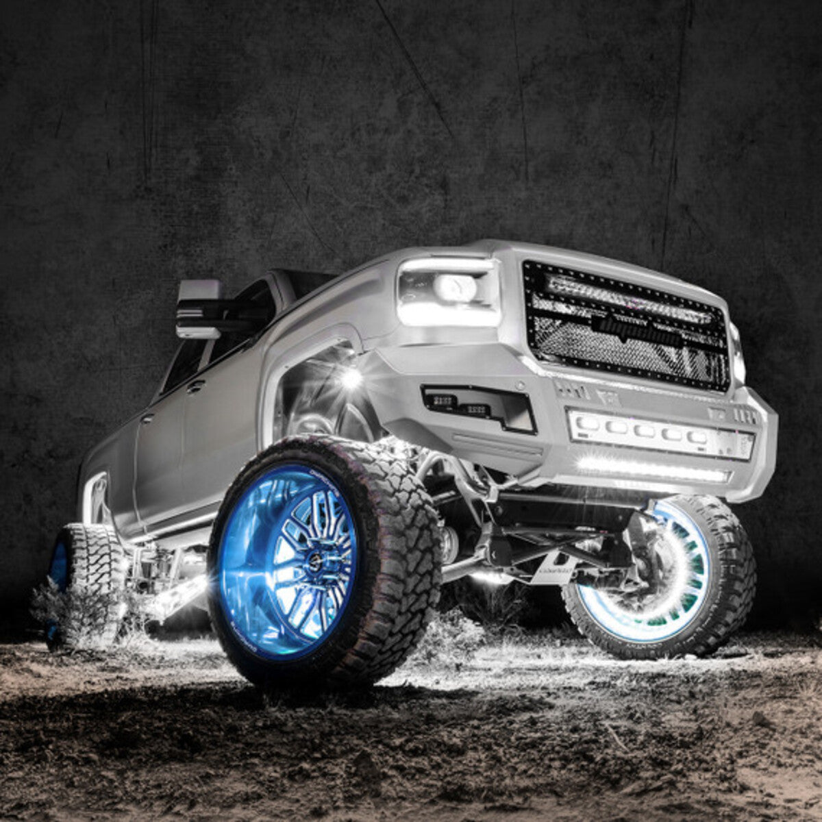 XK Glow Pure White UTV Rock Light Kit