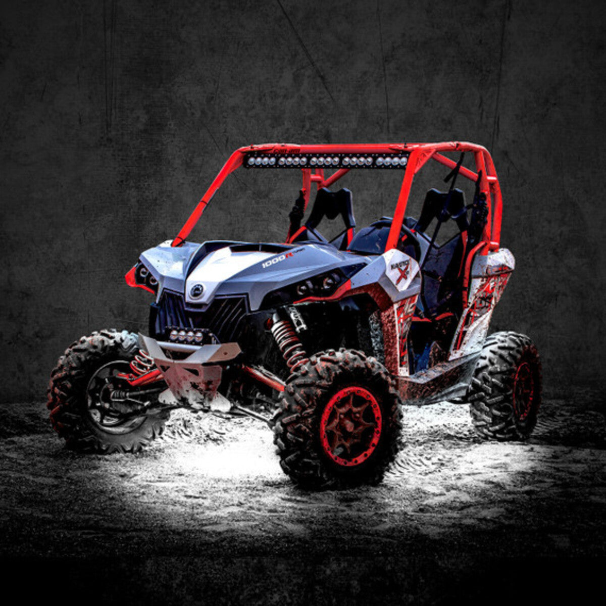 XK Glow Pure White UTV Rock Light Kit
