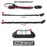 XK Glow Pure White UTV Rock Light Kit