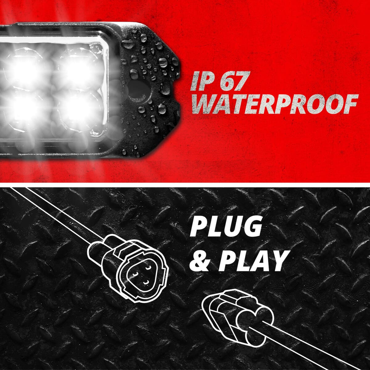 XK Glow UTV Turn Signal Brake Light + Horn Street Legal Conversion Kit