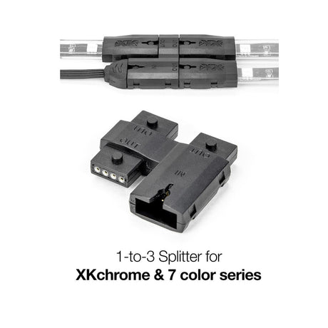 XK Glow XKchrome & 7 Color 1 - 3 Splitter Block