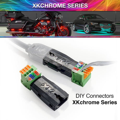 XK Glow XKchrome & 7 Color 2 DIY Hardwire Connectors