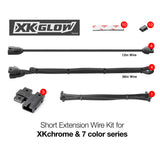 XK Glow XKchrome & 7 Color Motorcycle Extension Wire Kit