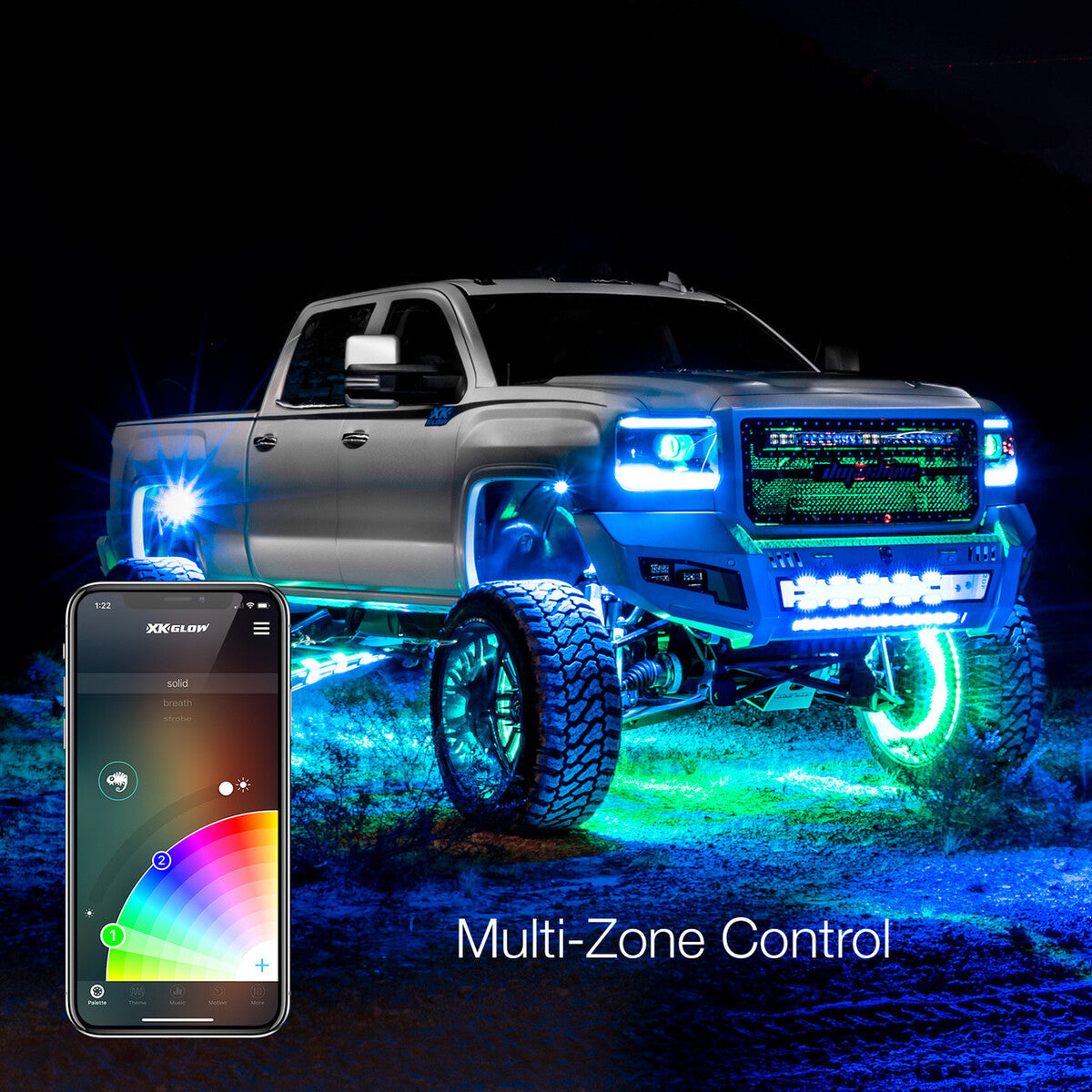 XK Glow XKCHROME Dual Mode Dash Surface Mount Controller