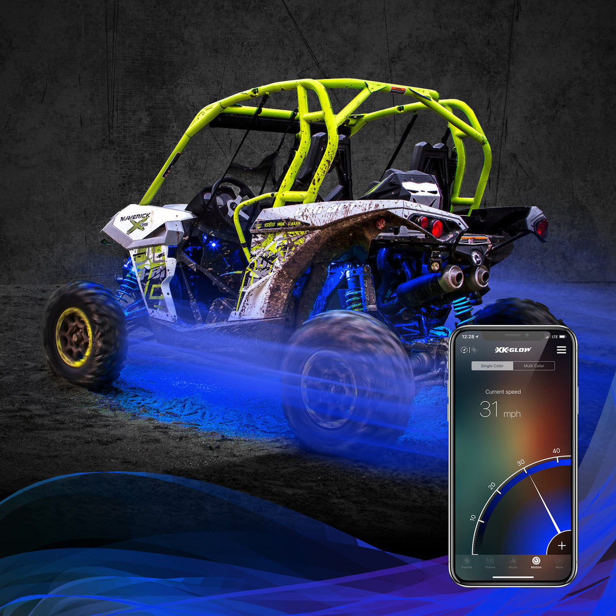 XK Glow XKchrome Smartphone App Controlled RGB LED Offroad Rock Light Kits
