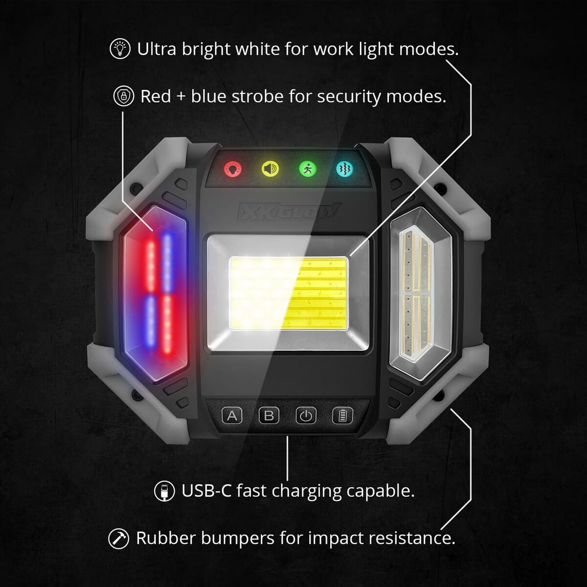 XK Glow XKdefender 7 Mode LED Work & Security Light w/ Remote