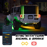 XK Glow XKmax RGBW LED Whip Lights w/ COB LED strip & app control