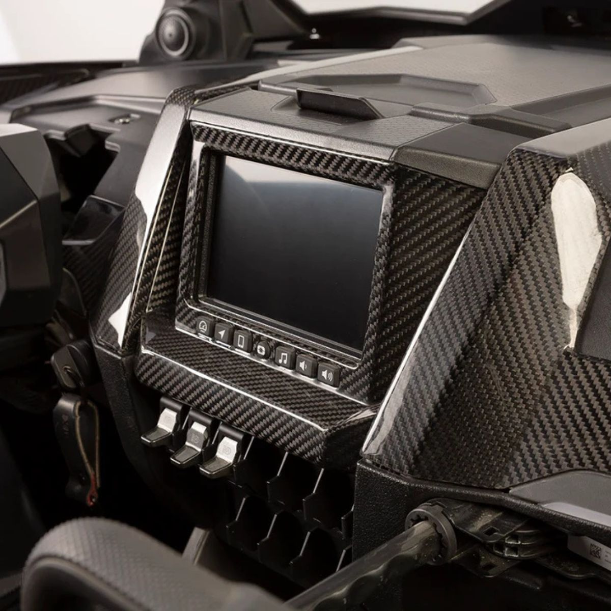 XKraft '20-'24 Polaris RZR Pro/Turbo Carbon Fiber Ride Command Surround