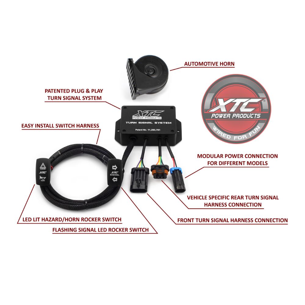 XTC '17-'20 Can-Am Maverick X3 Plug & Play Turn Signal System w/ Horn