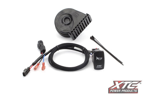 XTC '24-'26 CFMOTO UFORCE U10 Pro Plug & Play Horn Kit w/ Blue LED Lit Rocker Switch