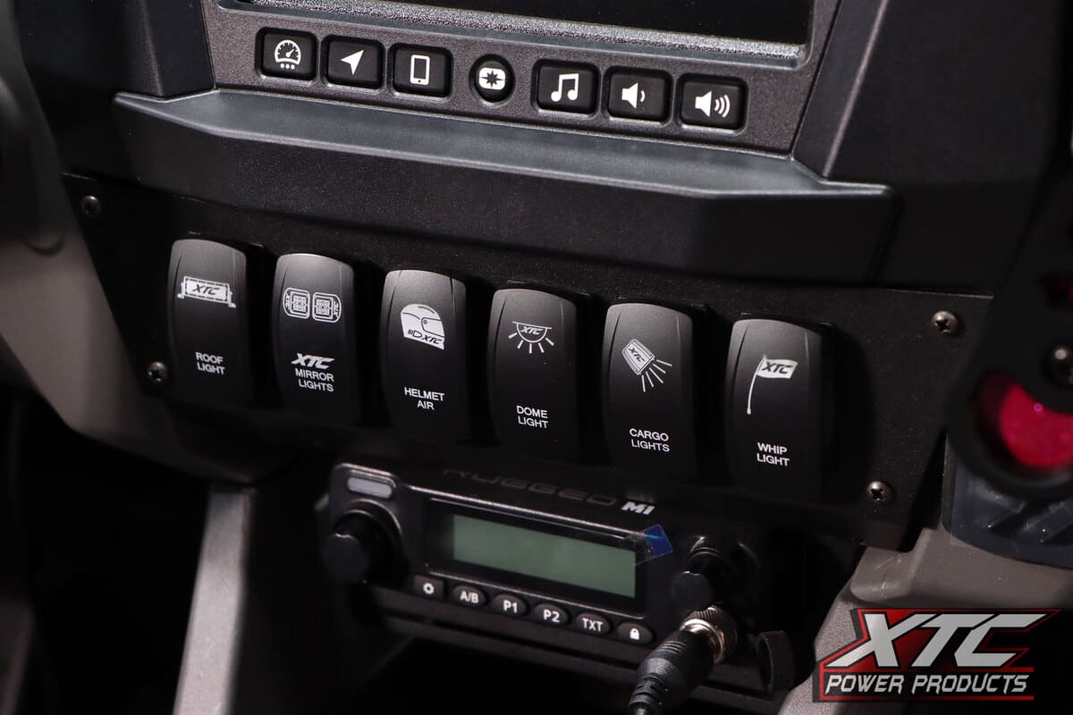 XTC '25+ Polaris Pro Upper Dash Switch Mounting Plate