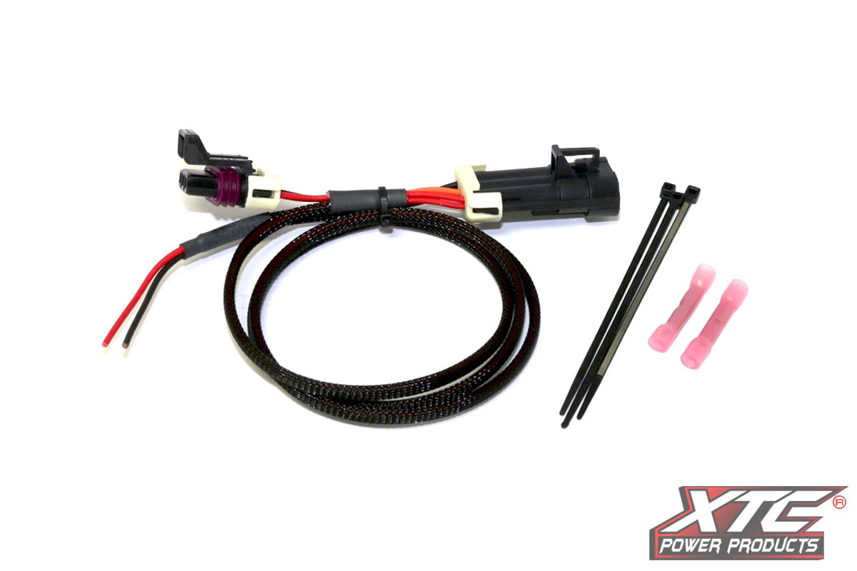 XTC 3 Way Universal License Plate, Whip & Chase Lights UTV Tail Light Power Harness