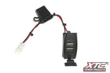 XTC Can-Am Plug & Play 5V 4.2A Dual USB Power Port w/Amber LED, USB Cover & Harness