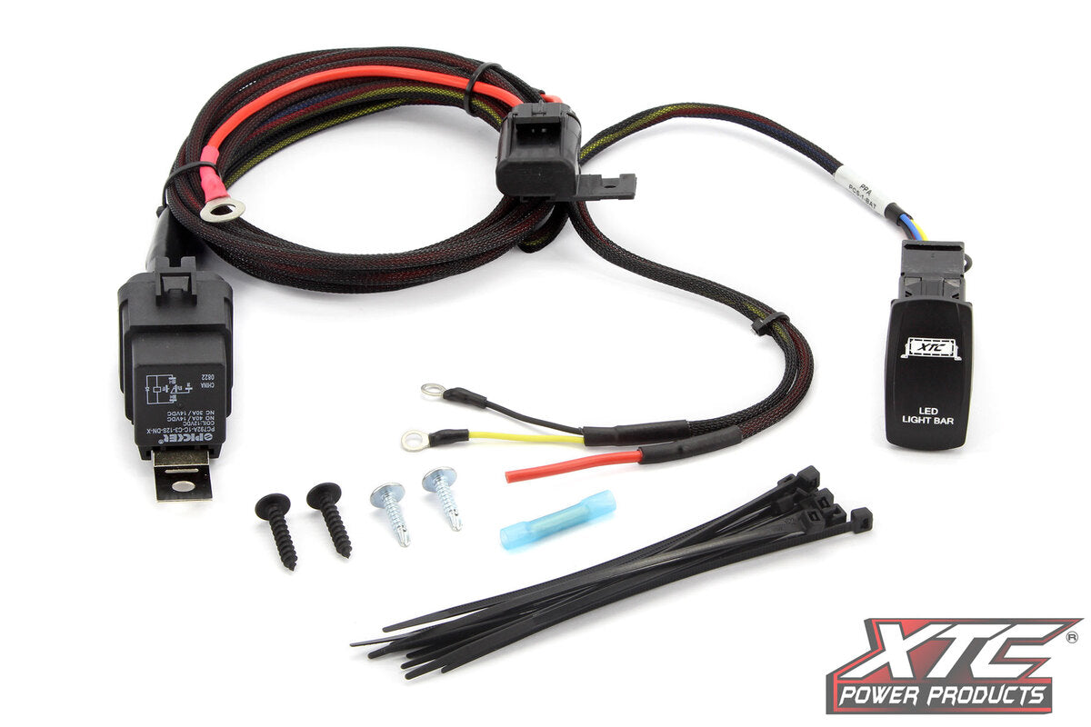 XTC High Power Accessory Wire Harness to Battery w/ LED Lit Switch