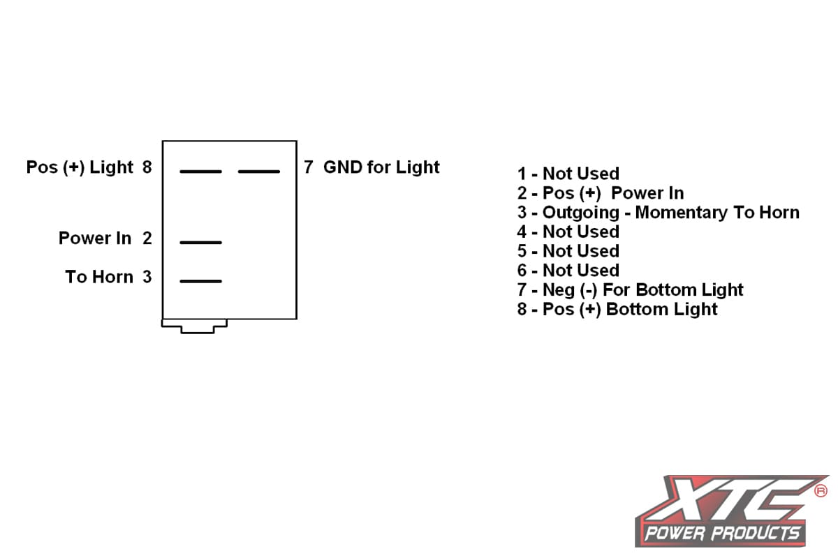 XTC ON/OFF Blue LED SPST Momentary Carling Switch